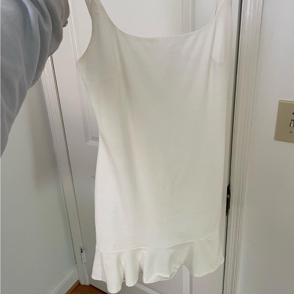 simple white dress